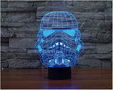 Stormtrooper Helmet 3D LED LAMP -  - TheLedHeroes