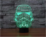 Stormtrooper Helmet 3D LED LAMP -  - TheLedHeroes