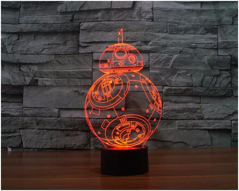 BB-8 3D LED LAMP -  - TheLedHeroes