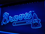 Atlanta Braves LED Neon Sign Electrical - Blue - TheLedHeroes