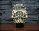 Stormtrooper Helmet 3D LED LAMP -  - TheLedHeroes