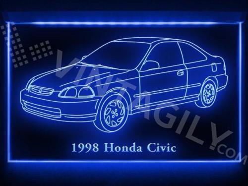Honda Civic 2 LED Neon Sign USB -  - TheLedHeroes