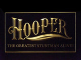 Hooper Burt Reynolds Stuntman LED Neon Sign Electrical - Yellow - TheLedHeroes