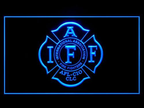 IAFF LED Neon Sign USB - Blue - TheLedHeroes