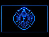 IAFF LED Neon Sign USB - Blue - TheLedHeroes