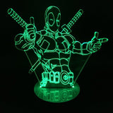 Deadpool 3D LED LAMP -  - TheLedHeroes