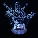 Deadpool 3D LED LAMP -  - TheLedHeroes