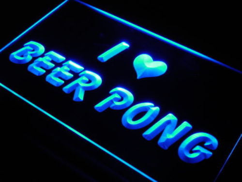 I Love Beer Pong LED Sign -  - TheLedHeroes