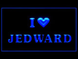 I Love Jedward LED Sign - Blue - TheLedHeroes