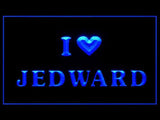 I Love Jedward LED Neon Sign USB - Blue - TheLedHeroes
