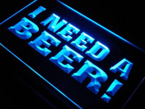 I Need A Beer LED Neon Sign Electrical -  - TheLedHeroes
