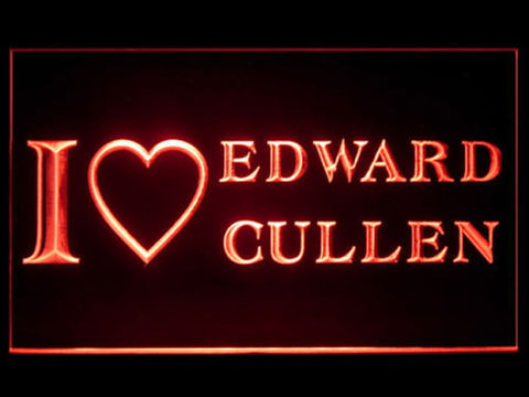I love Edward Cullen LED Sign - Red - TheLedHeroes