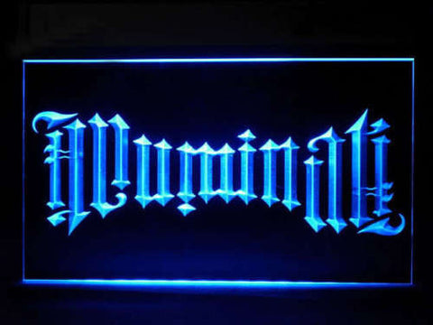 FREE Illuminati Illuminus Organisation LED Sign - Blue - TheLedHeroes