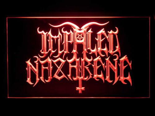 Impaled Nazarene LED Neon Sign Electrical - Red - TheLedHeroes
