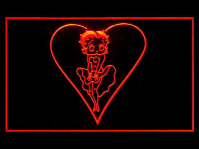 Betty Boop 2 LED Sign - Red - TheLedHeroes