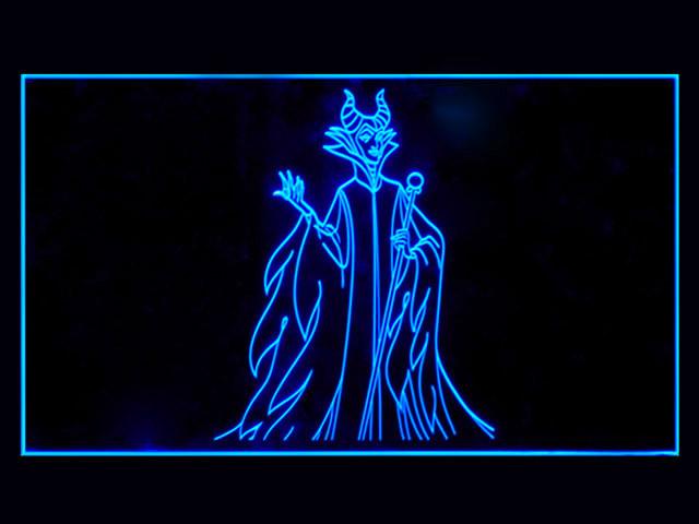 Maleficent 2 LED Neon Sign Electrical - Blue - TheLedHeroes