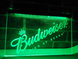 Budweiser King of Beer LED Neon Sign USB - Green - TheLedHeroes