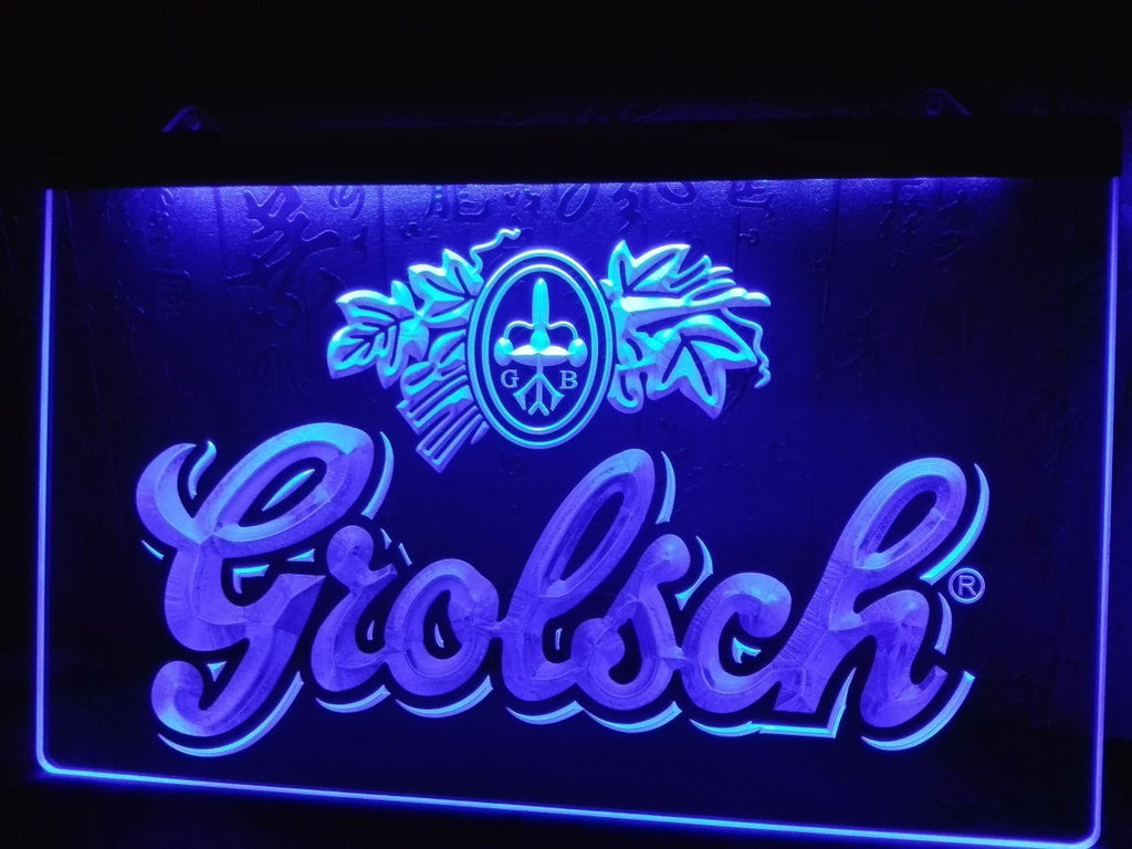 Grolsch LED Neon Sign USB - Blue - TheLedHeroes