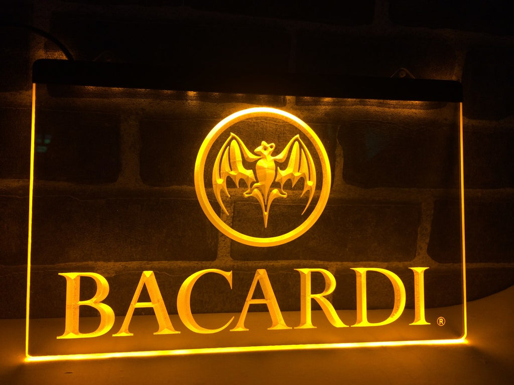 FREE Bacardi  LED Sign - Yellow - TheLedHeroes