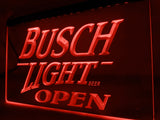 FREE Busch Light Open LED Sign - Red - TheLedHeroes