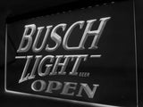 Busch Light Open LED Neon Sign Electrical - White - TheLedHeroes