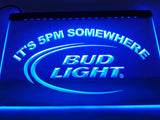 Bud Light It's 5 pm Somewhere Bar LED Sign -  - TheLedHeroes