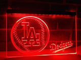 Los Angeles Dodgers (2) LED Neon Sign USB - Red - TheLedHeroes