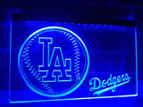 Los Angeles Dodgers (2) LED Neon Sign USB - Blue - TheLedHeroes