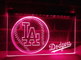 Los Angeles Dodgers (2) LED Neon Sign USB - Purple - TheLedHeroes