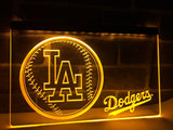 Los Angeles Dodgers (2) LED Neon Sign Electrical - Yellow - TheLedHeroes