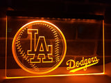 Los Angeles Dodgers (2) LED Neon Sign USB - Orange - TheLedHeroes
