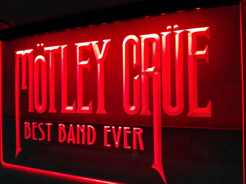 Motley Crue Best Band Ever LED Neon Sign USB -  - TheLedHeroes
