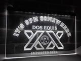 FREE Dos Equis It's 5pm Somewhere LED Sign - White - TheLedHeroes