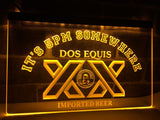 Dos Equis It's 5pm Somewhere LED Neon Sign Electrical - Yellow - TheLedHeroes