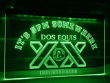 FREE Dos Equis It's 5pm Somewhere LED Sign - Green - TheLedHeroes