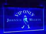 Johnnie Walker Whiskey VIP Only LED Neon Sign Electrical - Blue - TheLedHeroes