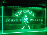 Johnnie Walker Whiskey VIP Only LED Neon Sign Electrical - Green - TheLedHeroes
