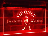 Johnnie Walker Whiskey VIP Only LED Neon Sign Electrical - Red - TheLedHeroes