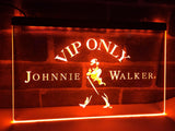 Johnnie Walker Whiskey VIP Only LED Neon Sign Electrical - Orange - TheLedHeroes