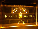 FREE Johnnie Walker Whiskey VIP Only LED Sign - Yellow - TheLedHeroes