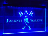 Johnnie Walker BAR Whiskey LED Neon Sign USB - Blue - TheLedHeroes