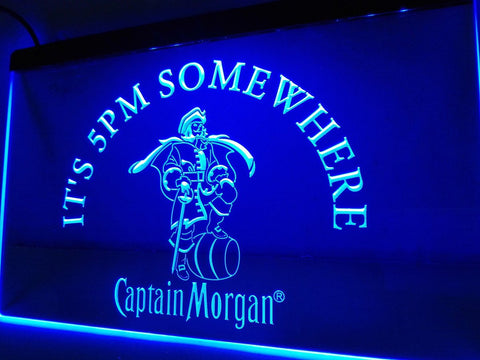 Captain Morgan It's 5 pm Somewhere LED Neon Sign Electrical -  - TheLedHeroes