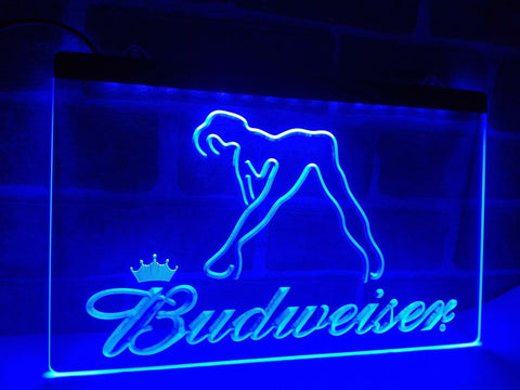 Budweiser Girl LED Neon Sign USB -  - TheLedHeroes