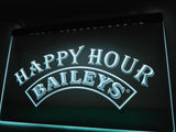 Baileys Happy Hour  LED Neon Sign Electrical - White - TheLedHeroes