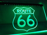 Route 66 Mother Road LED Neon Sign Electrical - Green - TheLedHeroes