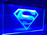 Superman Hero Cave LED Neon Sign Electrical - Blue - TheLedHeroes