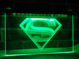 Superman Hero Cave LED Neon Sign USB - Green - TheLedHeroes