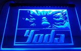 Star Wars Yoda LED Neon Sign USB - Blue - TheLedHeroes