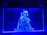 FREE Star Wars Boba Fett LED Sign - Blue - TheLedHeroes