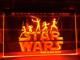 Star Wars The Clone Wars LED Neon Sign Electrical - Orange - TheLedHeroes